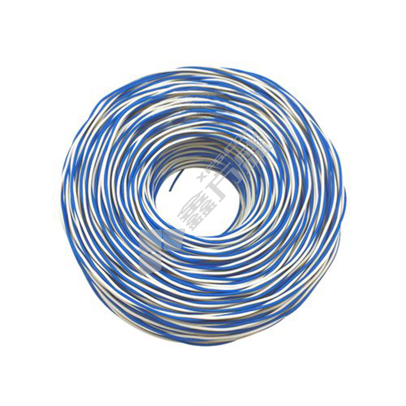 远东电缆 100米 低烟无卤阻燃C类双绞线 WDZC-RYJS 300/500V 2*2.5平方 蓝白色