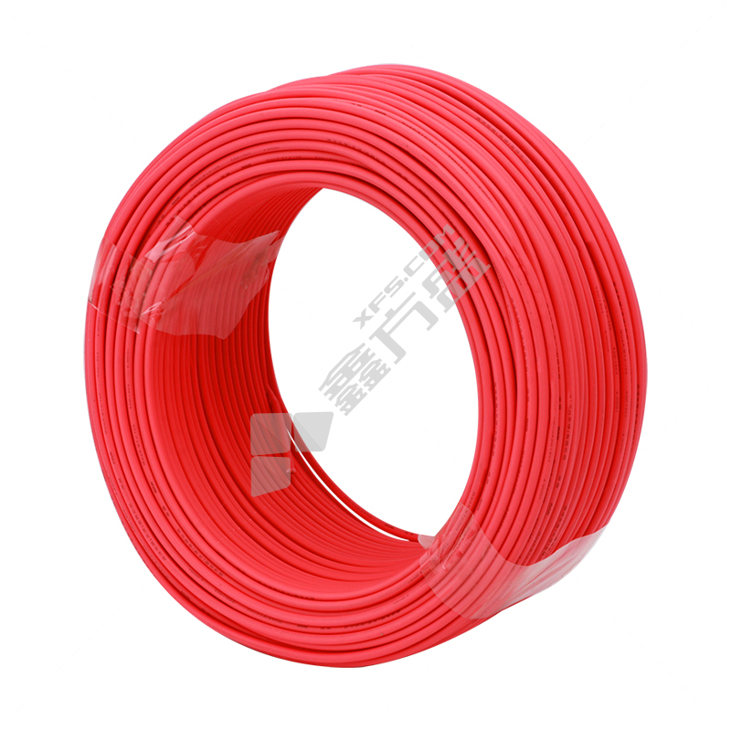远东电缆 100米 低烟无卤阻燃B类塑铜电线 WDZB-BYJ 450/750V 1*4平方 红色
