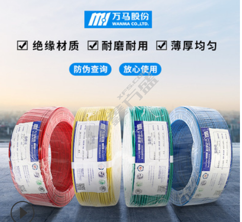 万马 低烟无卤阻燃塑铜线100米WDZC-BYJ
