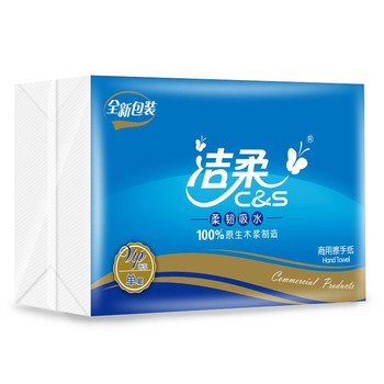 洁柔 商用擦手纸 单层 200张/包 225*222mm JC004-20A