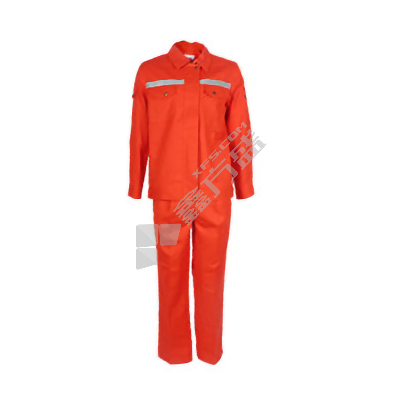 诚格FRC-J/P-330DS 全棉阻燃防静电防酸夹克套装 FRC-J/P-330DS M码 橙色