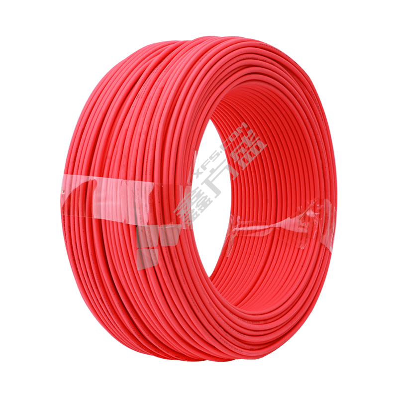 起帆 100米 耐火塑铜电线 N-BV 450/750V 1*4平方 红色