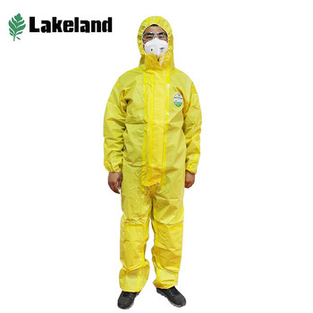雷克兰 带帽防化服 3XL 黄色 带帽