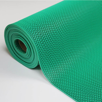 永昌 镂空疏水防滑垫 S型 0.9米宽*15米长*4.5mm 绿色