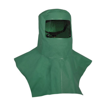 代尔塔 PVC涂层液密连体防化服兜帽 绿色 401002 401002 均码 绿