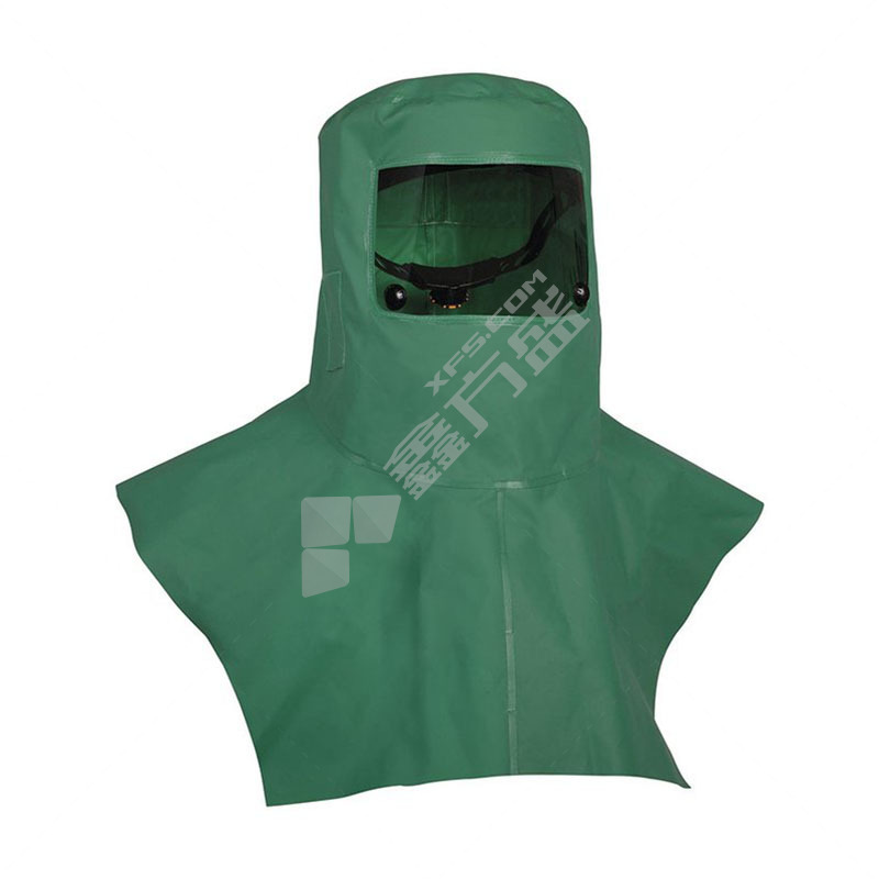 代尔塔 PVC涂层液密连体防化服兜帽 绿色 401002 401002 均码 绿
