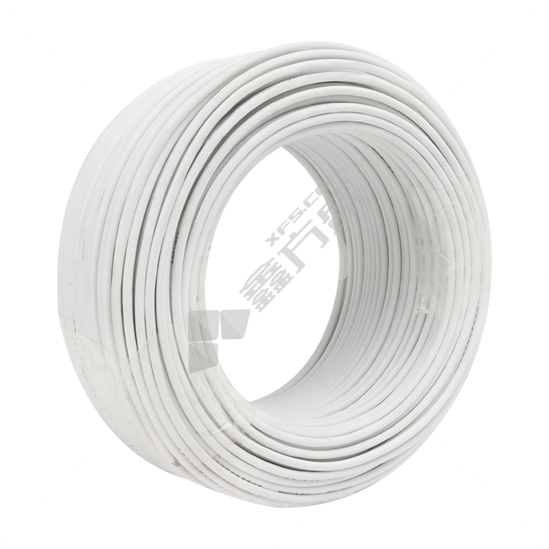 上上 100米 阻燃B类耐火塑铜电线 ZBN-BV 450/750V 1*4平方 白色