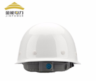 金能电力 盔式国标工地建筑工程电力施工业安全头盔 JN-XFS-AQM-B 白色