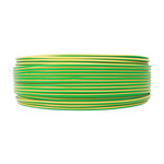 远东电缆 100米 阻燃B类耐火塑铜电线 ZBN-BV 450/750V 1*10平方 黄绿色