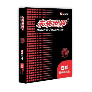 未来世界 未来世界A3复印纸 80g 500张/包 5包/箱 A3