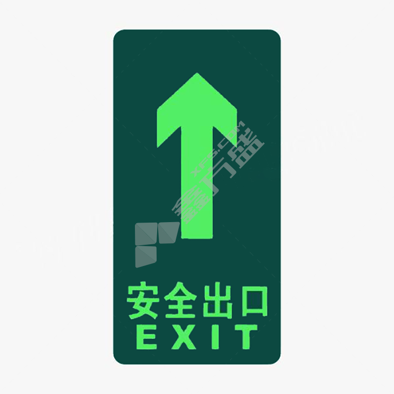 标识牌专家 自发光疏散标识消防及应急标识 QSB011 150×300mm 安全出口
