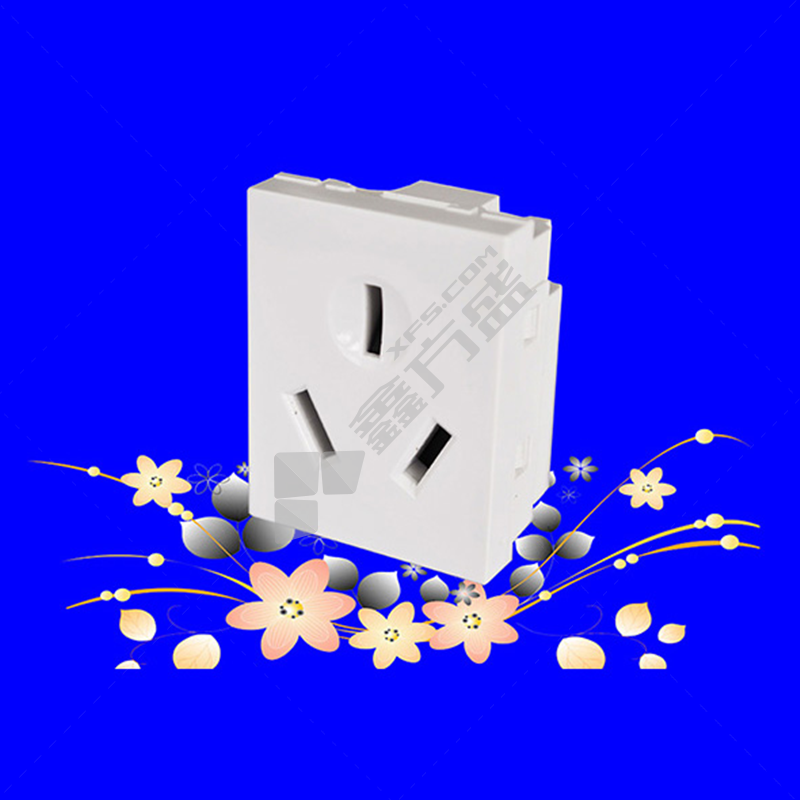 津耐三孔插座模块16A金