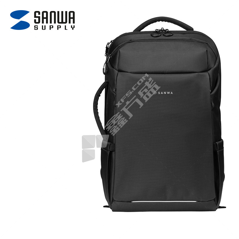 山业SANWABAG-BPC5BK 商务电脑双肩包 黑色 BAG-BPC5BK