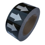 标识牌专家 管道流向箭头带商业反光 QSA244A1 3cm×20m 黑底白字