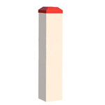 标识牌专家 警示柱PVC标志桩 120×120×1200mm QSB406A3