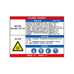 标识牌专家 管道介质标识130 QSA137C3 700×500mm 硫化氢