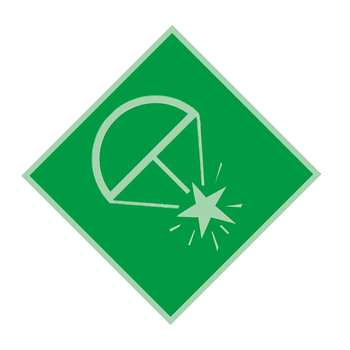 标识牌专家 IMO安全标识船舶平台IMO标识火 150×150mm QSA125E1 1.5mm铝板+3M反光膜 火箭降落伞火焰信号