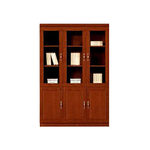 企诺 油漆资料柜办公高柜下文件柜 1200*420*2000mm 胡桃木色