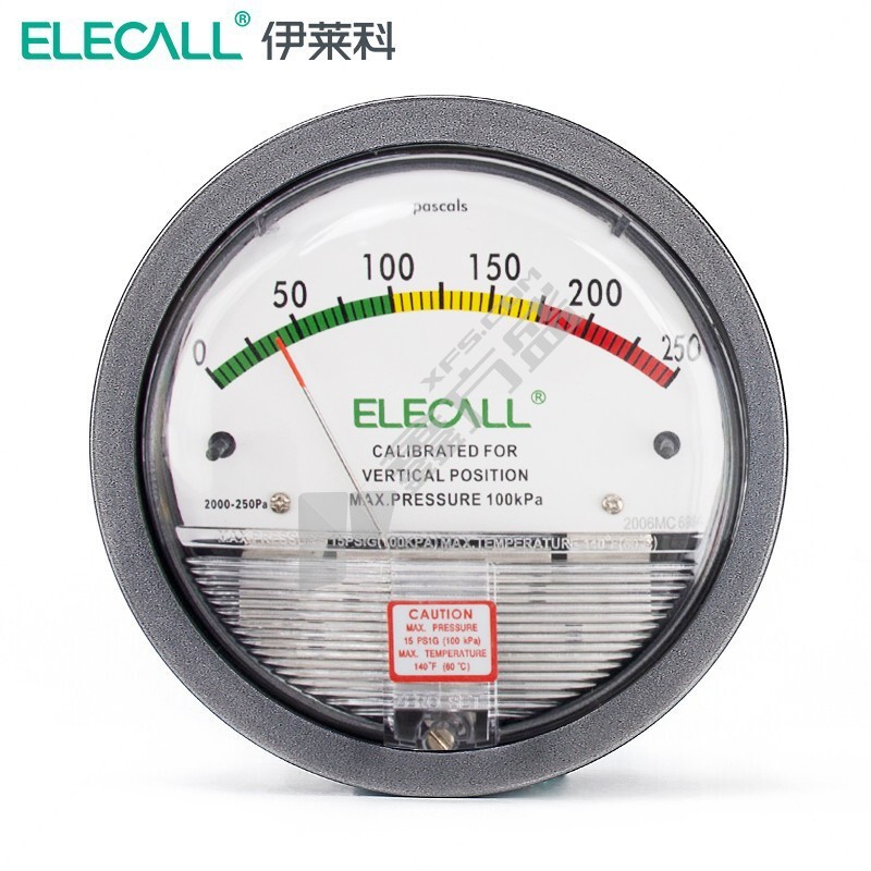 伊莱科 EM2000 压差表 EM2000 0-100PA