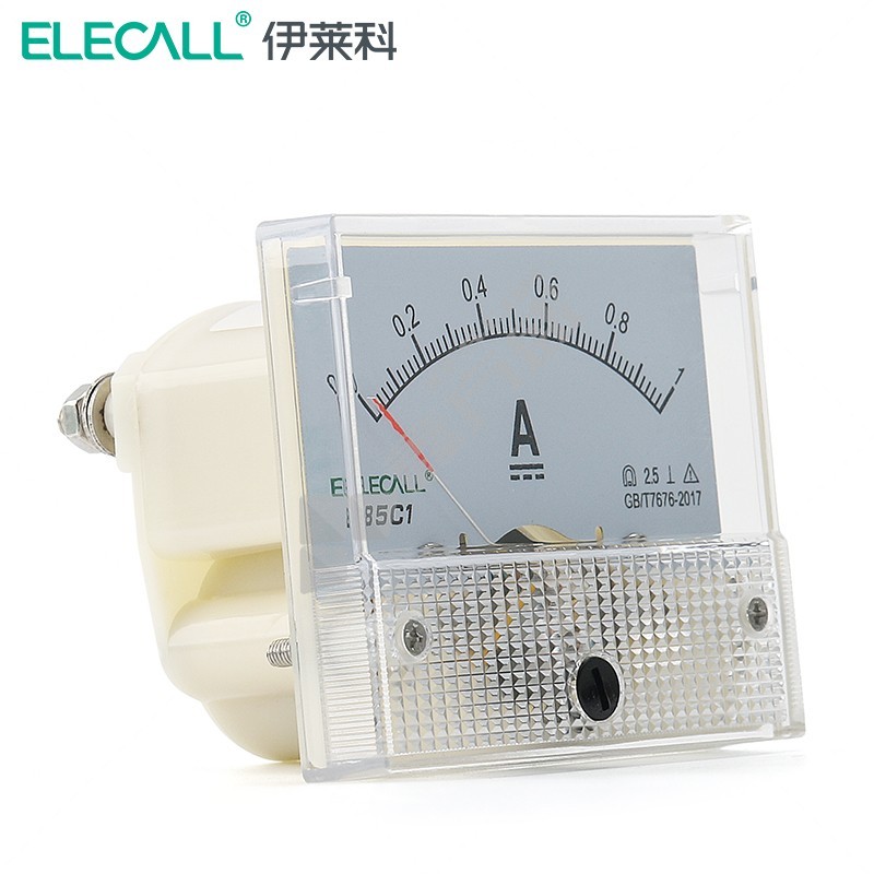 伊莱科 指针式直流电流表安培表85C1系列 85C1 2A