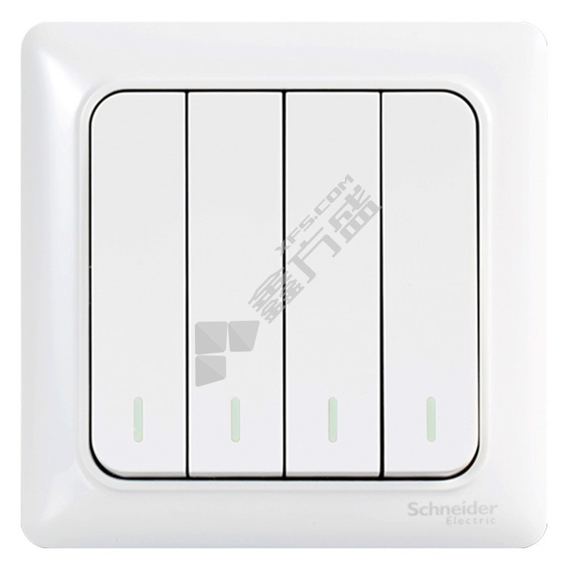 施耐德 四位单控开关 畅意+系列
