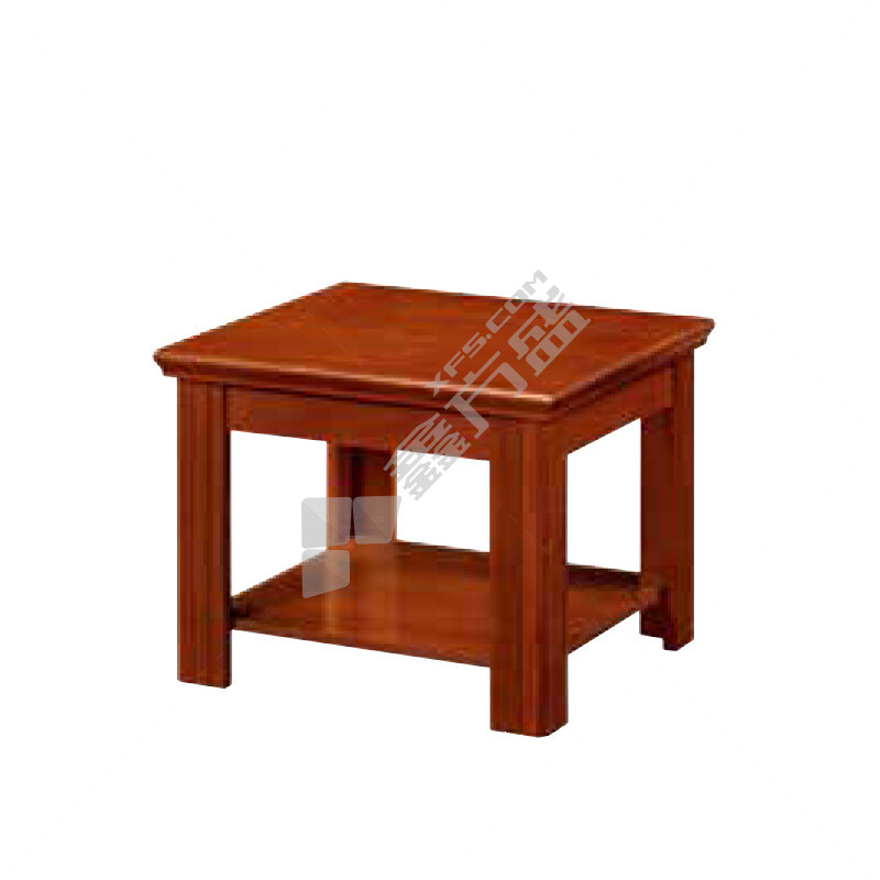 企诺 时尚油漆矮桌胡桃木色方茶几 木制/胡桃木色/ 600*600*480mm