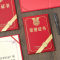 齐心C5102 特种纸荣誉证书 8K 红色 