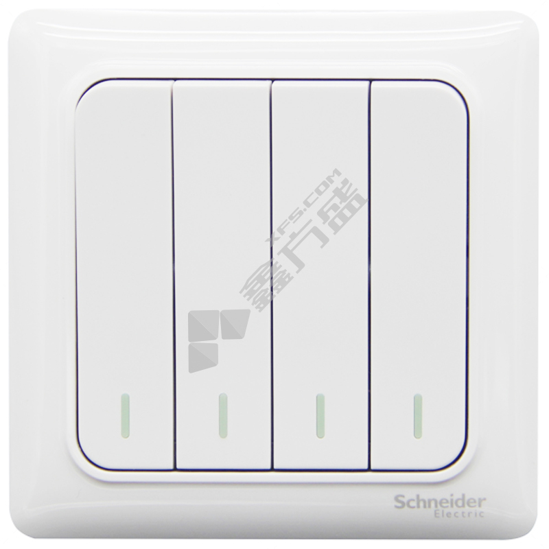 施耐德 四位双控开关 畅意+系列