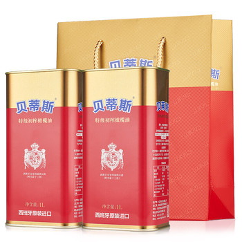 贝蒂斯特级初榨橄榄油罐装礼盒 1L*2