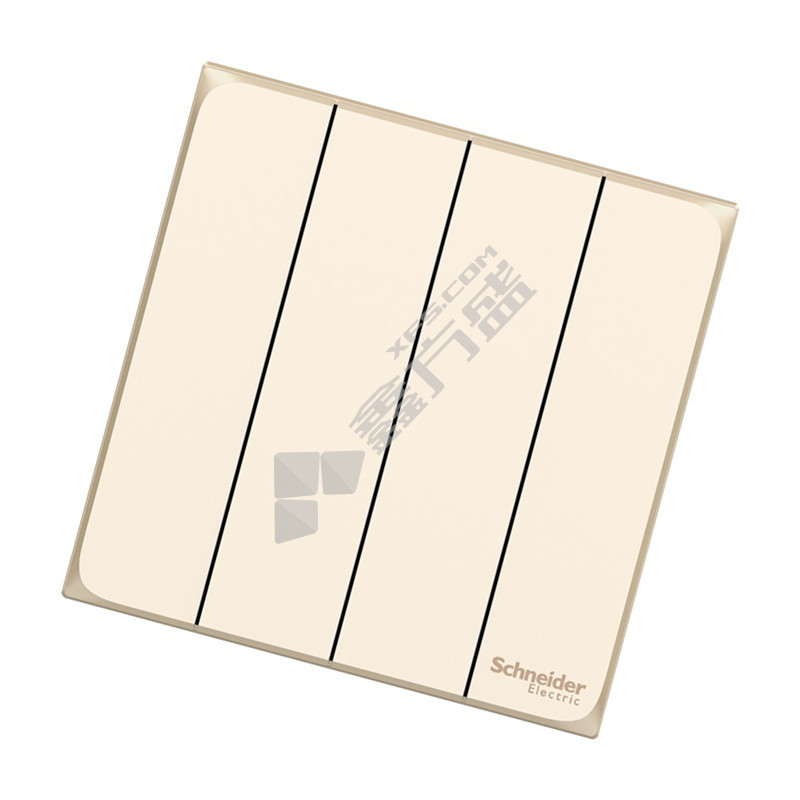 施耐德 四位单控开关 畅意+系列