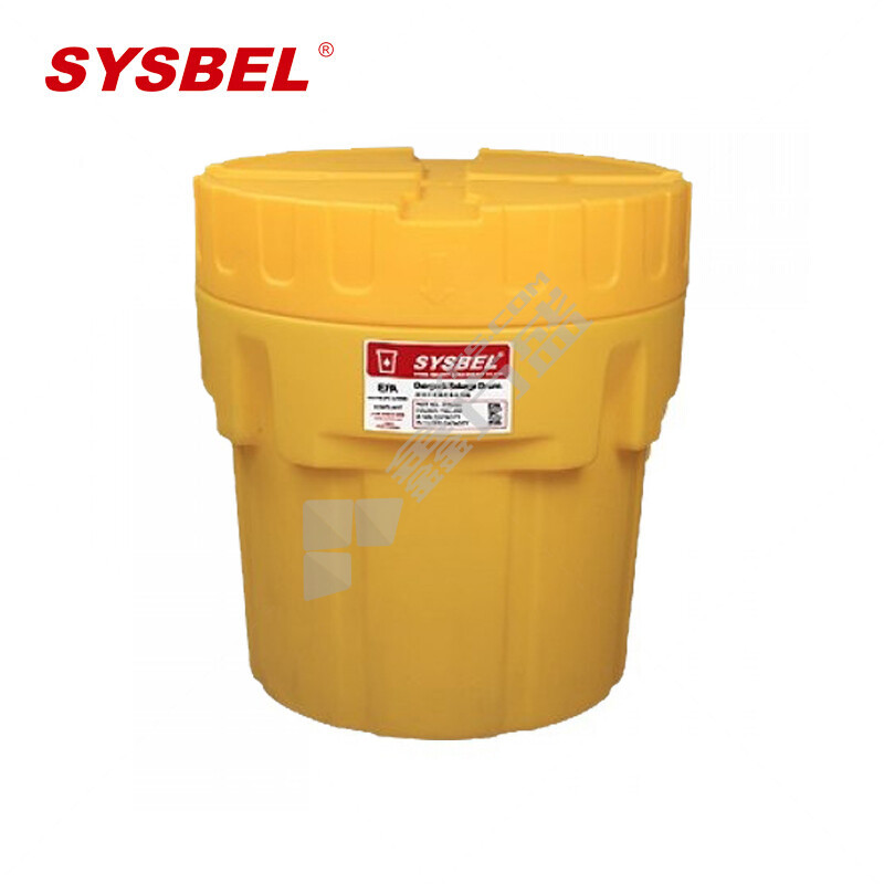 西斯贝尔 SYD200 泄漏应急处理桶 60.5*57cm 20GL 75.7L 黄色 SYD200