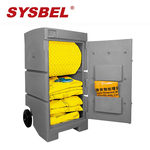 西斯贝尔 化学品 聚乙烯泄漏应急处理推车套装 吸附棉条76mm*1.2m、吸附棉枕45*45*5cm、吸附棉卷40*5000cm SYK321G