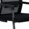企诺 弓形靠背椅职员办公椅带扶手椅子 网布/黑色/ 590*560*980mm