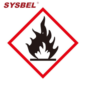 西斯贝尔 化学品GHS反光警示标签 WL006 易燃物质 10张/包
