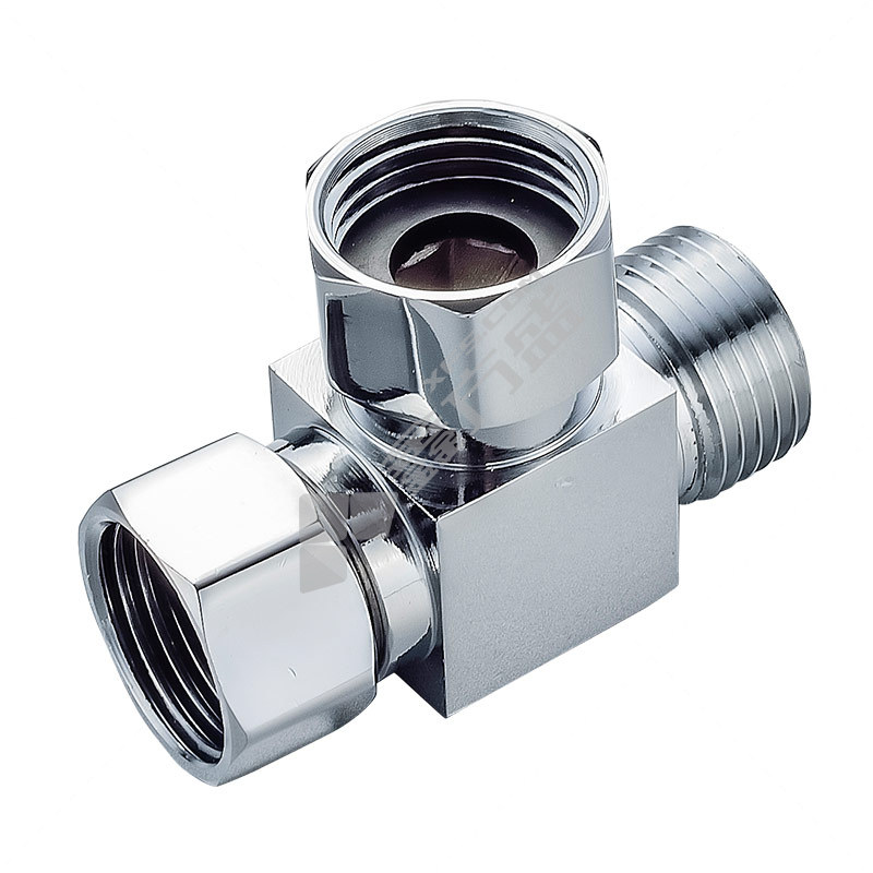 建支 玛钢白132内外丝三通方边