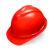 海棠 ABS工程塑料直插型安全帽 HT-7A 红色