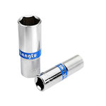 长鹿12.5mm系列蓝带加长6角公制套筒(Cr-V) 19mm	201219