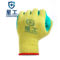 星工 浸胶防滑耐磨手套 XGS-J1 均码 黄纱绿胶