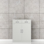 臻远 二斗下节矮柜 高1000*宽850*深390mm 灰色 ZY-WJG-13