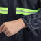 泓雨涵 分体式雨衣 单层牛津布PVC涂层 深蓝色带反光条 均码