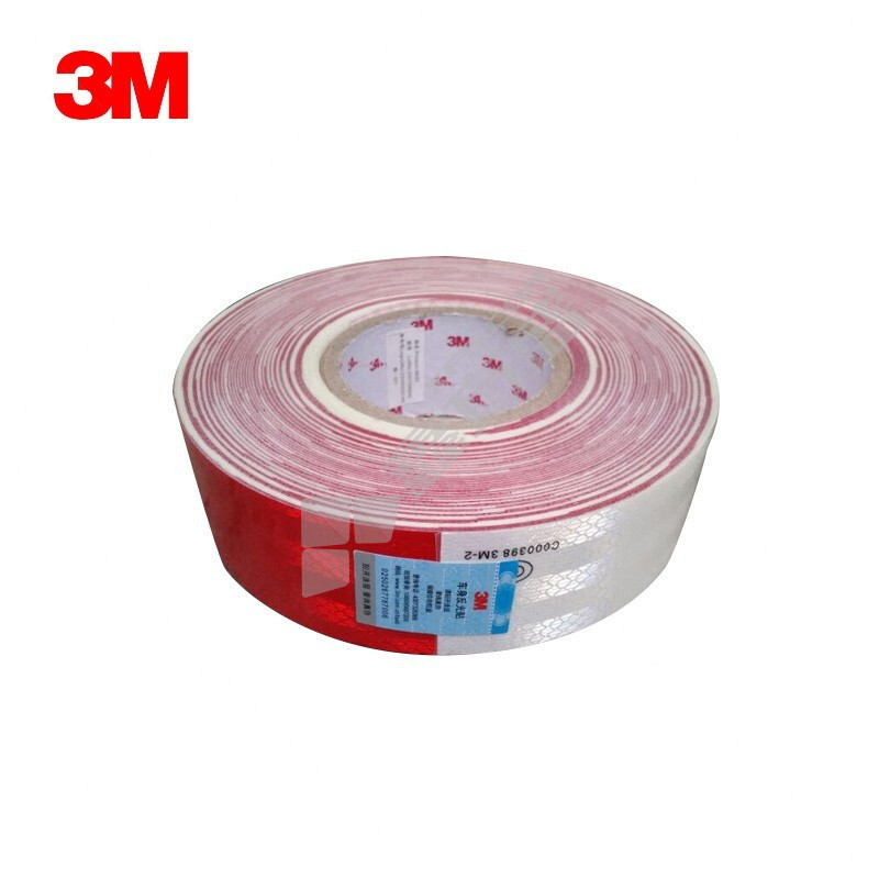 3M 983D半切150片装二级车身反光贴 红白色 50mm*45.7m
