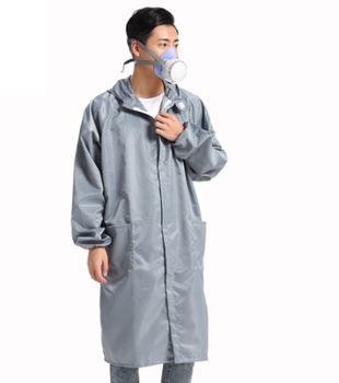 星工 XGJ-6 连帽式防尘防静电大褂 XL 灰色
