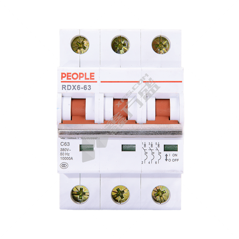 人民电器 中国人民 电器微型断路器 RDX6-63 系列3P+N 20A C
