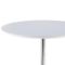 企诺 中纤板+优质铁脚 白色小圆桌接待洽谈桌小茶几 800*800*750mm 白色