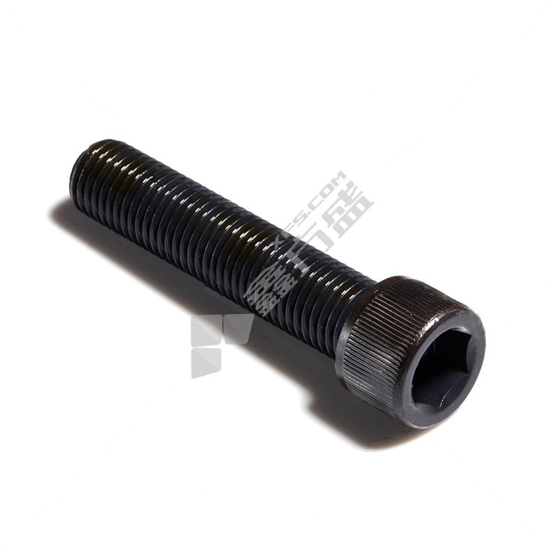 吉祥F1 DIN912 40CR 12.9级内六角滚花螺栓 发黑 全牙 M8 18mm