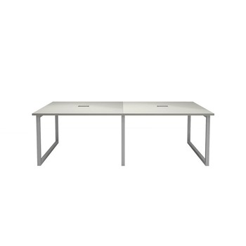 企诺 办公会议桌长条桌 2400*1200*750mm 白色