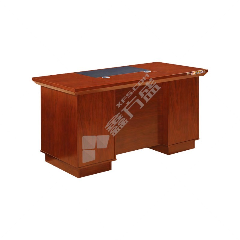 企诺 油漆单人职员桌 1400*700*760mm 胡桃木色