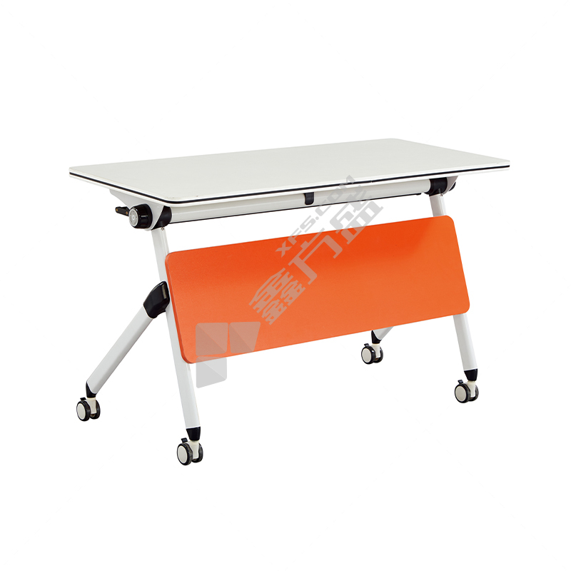 企诺 折叠培训桌带轮多功能拼接自由组合会议桌 700*400*750mm 白色
