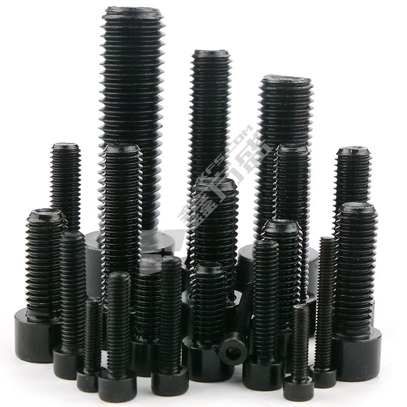鹏驰EG DIN912 12.9级内六角螺栓 发黑/40CR M4 全牙 M4 10mm 0.7mm