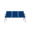 企诺 公共座椅机场椅等候椅  不带扶手-3人位 1780*675*800mm 蓝色
